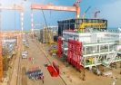 中集來福士承建的山東能源集團渤中海上升壓站交付
